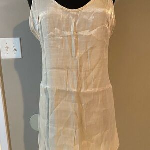 NWOT Pretty little thing Elegant Cream Slip Dress iridescent